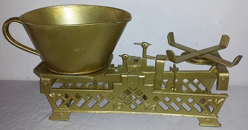Scale antique up to 10kg metal Art Nouveau circa 1900 - Picture 3 of 8