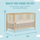 Convertible Baby Crib with Mattress + Sheets — photo 3