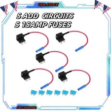Fuse ADAPTER KIT 12V 15 Amp Car Add-a-circuit Standard ATM APM Blade