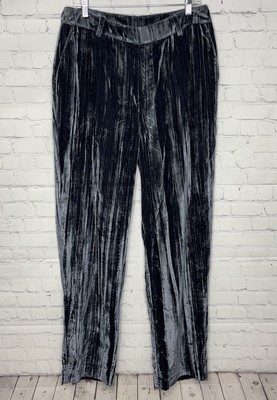 Cinq a Sept Wide Leg Collins Pant Velvet Peacock Blue New NWT