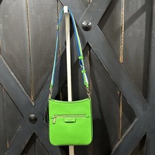 kate spade New York Turf Green Hudson Pebbled Leather Messenger Crossbody - NWT