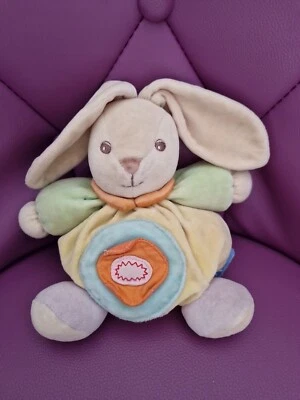 Doudou Lapin Kaloo Jaune Vert 20 Cm - Photo 1/2