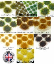 120 x 4 mm Statische Grasbüschel - für Chao...