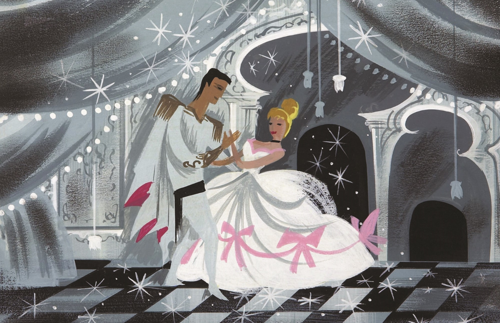 Mary Blair Cinderella and Prince Dancing Concept Poster Print 11x17 Disney