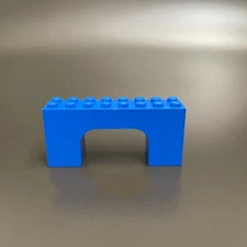 Lego 4743 Brick Arc Blue Replacement Add-on Part Piece