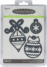 Darice Embossing Essentials Dies - Christmas Ornaments and Bulbs