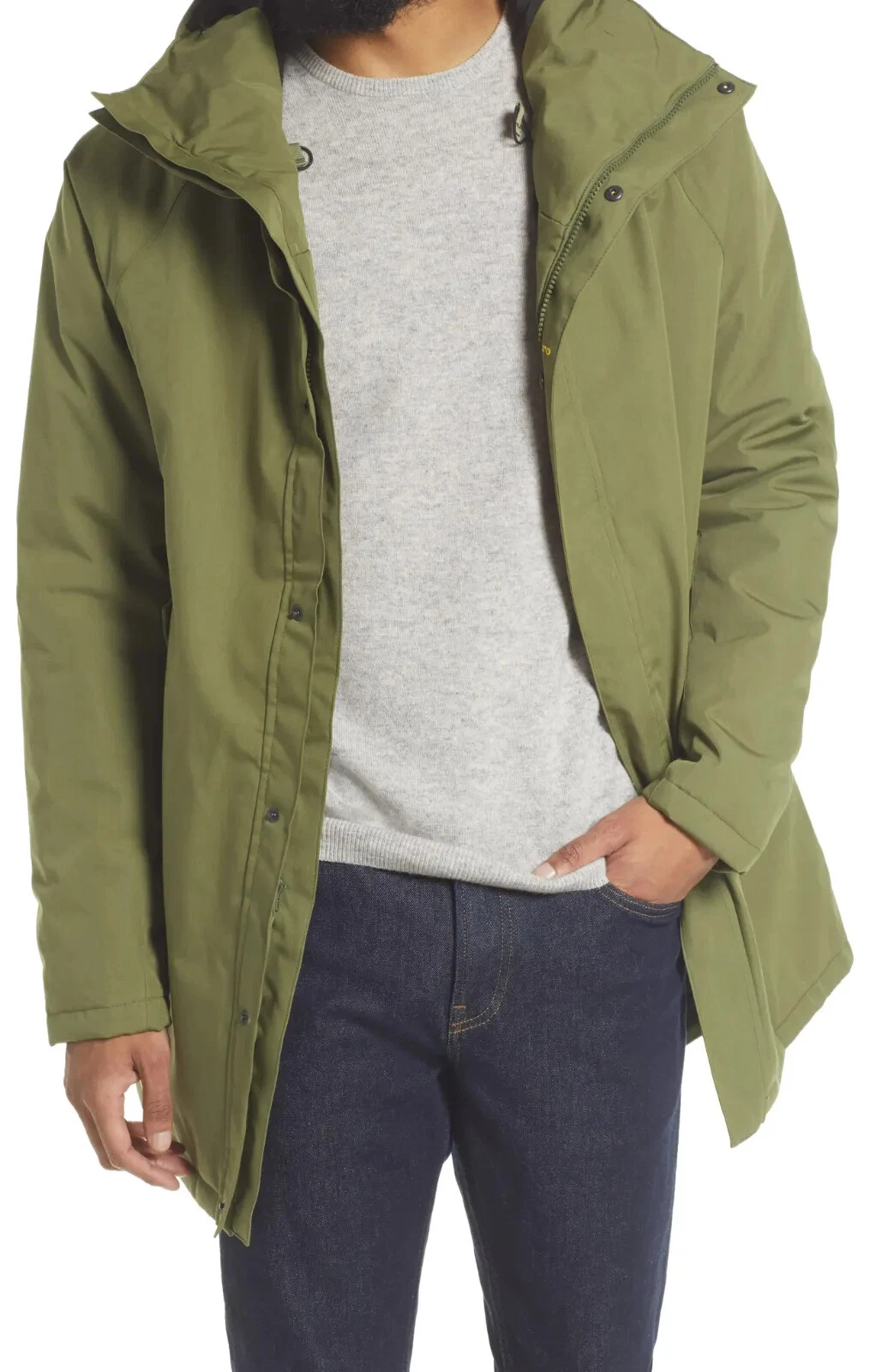 Men's Baro Manning Waterproof Hooded Coat, Size Large - Green