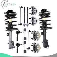 Fwd For 2001-2004 Dodge Caravan Front Rear Struts Wheel Hub Bearing Sway Bar Kit