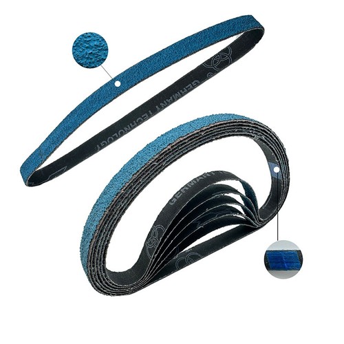 PREMIUM 1/2" X 18" (13mmx450mm) ZIRCONIA SANDING BELTS 20 PACKS!! 60+120 GRITS!