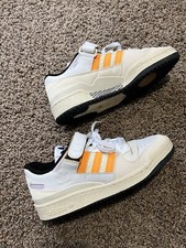 Adidas Womens FORUM 84 LOW Off White Orange Rush Sneakers Shoes Size 8.5