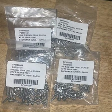 200 pieces #8 x 3/4 hex washer head self drilling tek screw #2 point