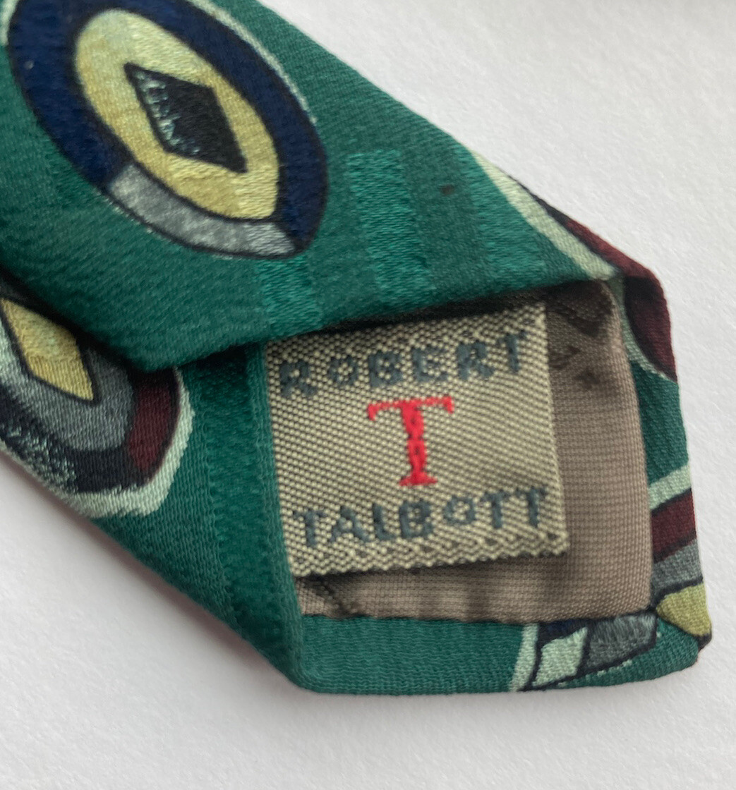 Robert Talbott Studio Mark Shale Green/Geometric … - image 6