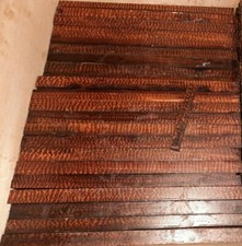 5 pcs 3/4" x 3/4 x 12" Snakewood Blanks