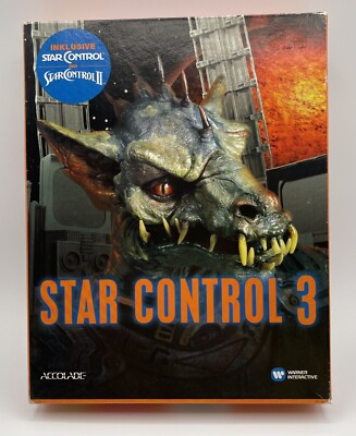 Star Control 3 +  Star Cntrol 1 + 2 IBM PC Spiel Big Box Accolade 1996