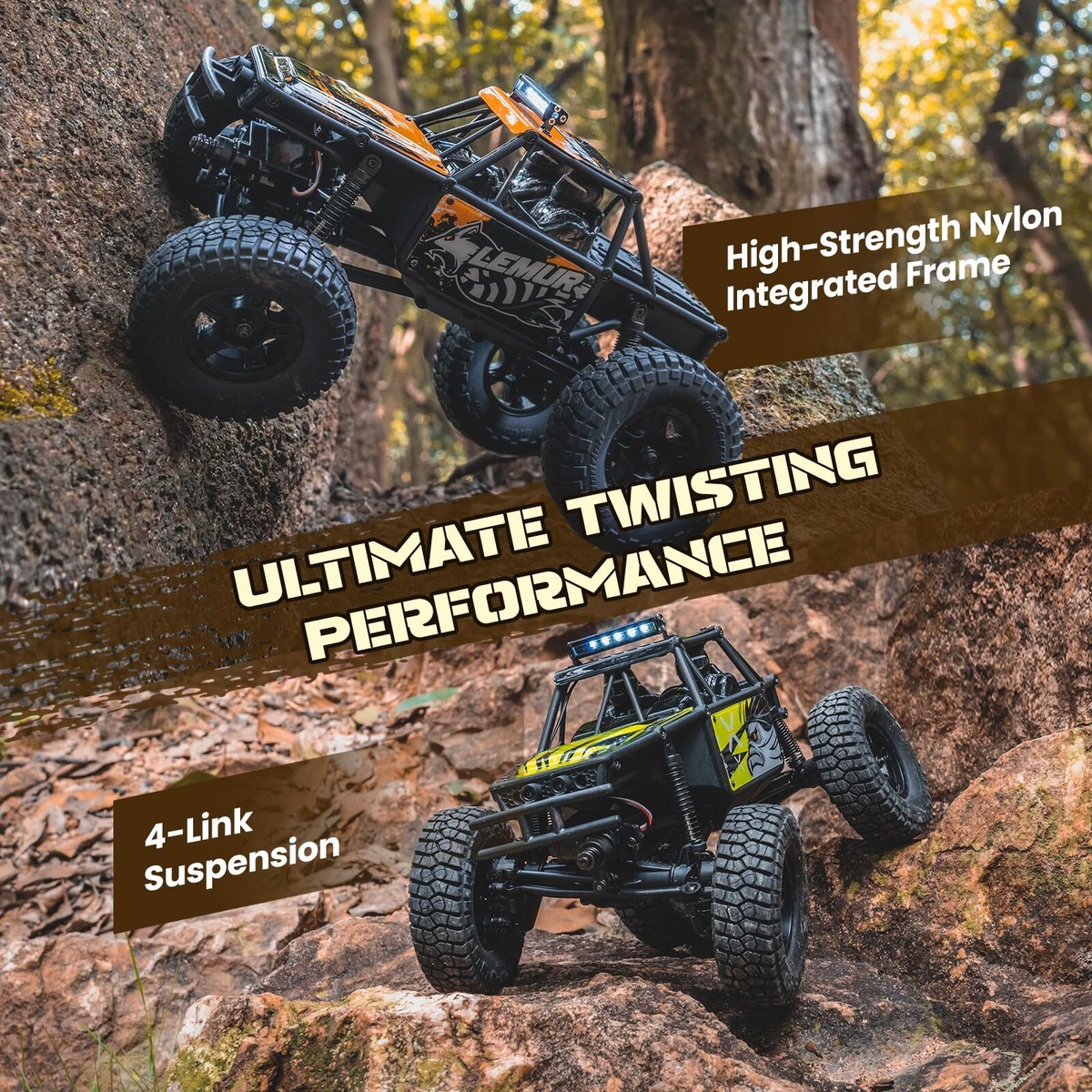 FMS FCX24 Lemur RTR 1/24 RC Rock Crawler Red FMS12404RTRRD