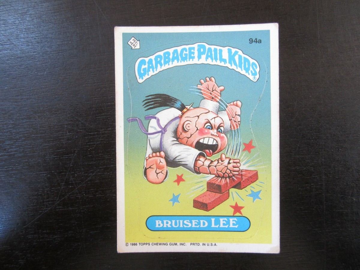 1986 Topps # 94a Bruised Lee Garbage Pail Kids Card | eBay