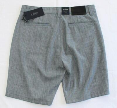 New 34 HERITAGE Shorts NEVADA Men Medium M Cross Twill GRAY