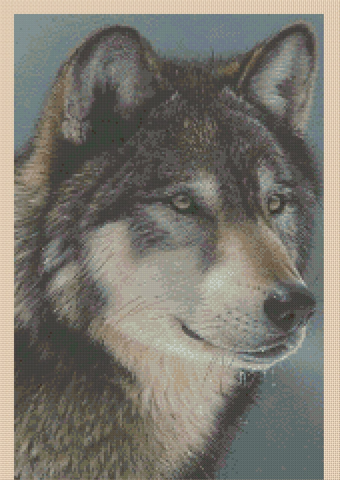 Wolf Counted Cross Stitch COMPLETE KIT No.2425/3 eBay