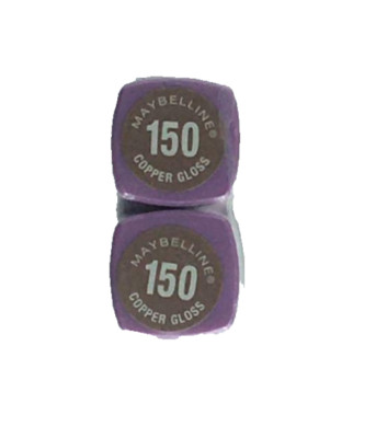 Lot of Two Maybelline Wet Shine  Lipcolor- Copper Gloss #150