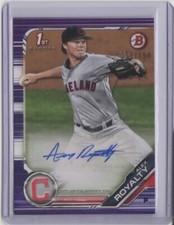 2019 Bowman Prospect Autographs Purple #PAAR Alex Royalty  056/250