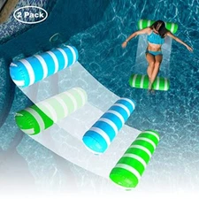 2Pack Water Swimming Pool Float Hammock,Pool Float Lounger,Water Hammock Lounger