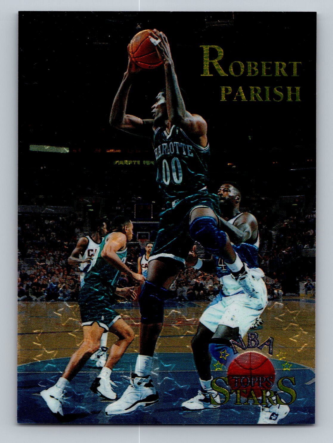 Robert Parish 1996-97 Topps Stars #134 Charlotte Hornets Finest Basketball Card