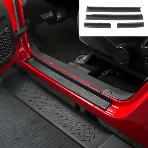 Door Sill Guard Kit for 2007-2018 Jeep Wrangler JK 4Door Entry Guard Accessories