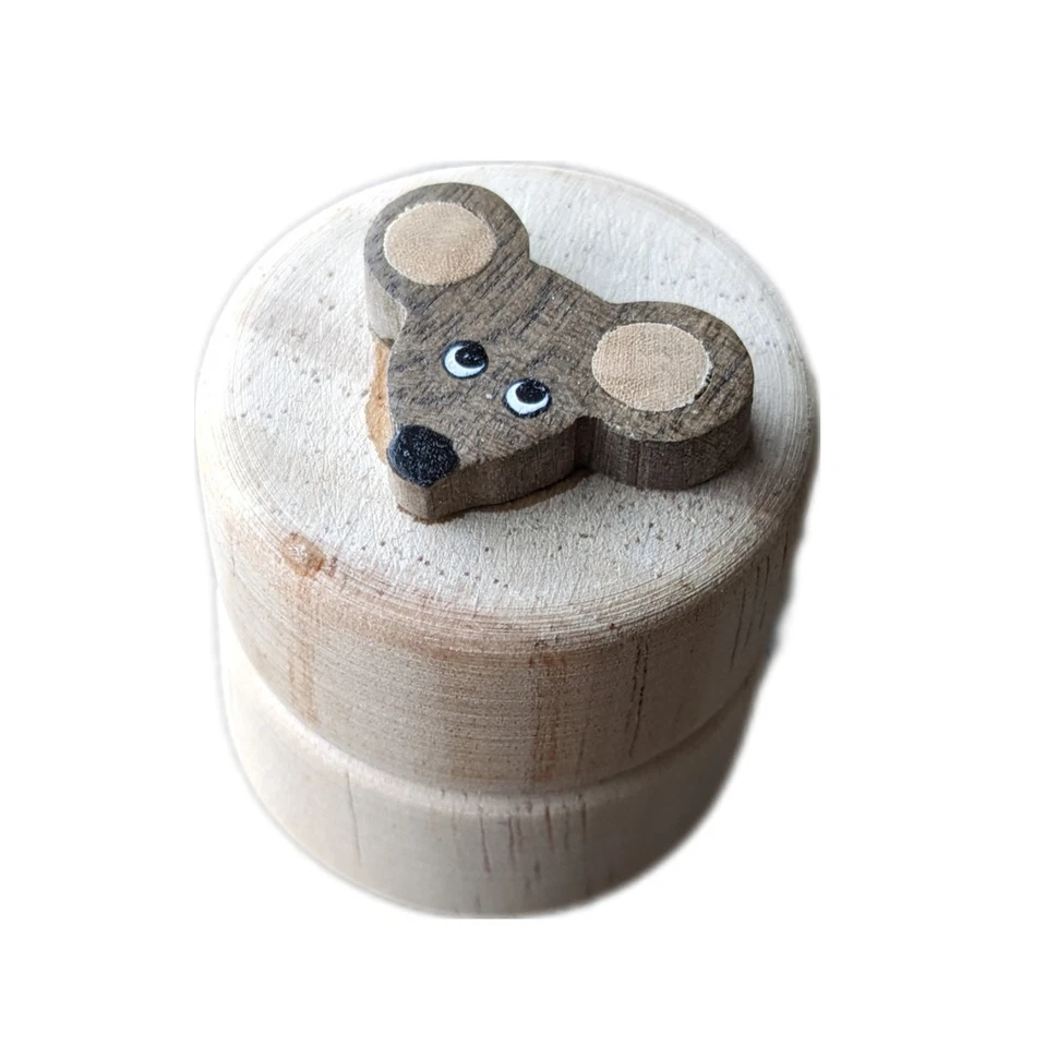 AMEISENKEKS Milchzahndose MAUS Zahndose Zahnfee Erster Zahn Taufe Holzbox Zahndöschen Zähne