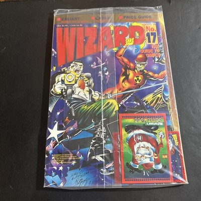 Wizard magazine #17 GOLD FOIL LOGO Variant,SANTA TODD Mcfarlane, 3 cards,NM+