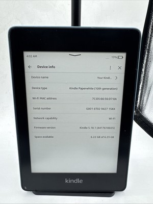 Amazon Kindle Paperwhite 4 PQ94WIF 10th Gen. 8GB WiFi Blue CORNERS READ!