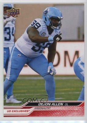 2024 Upper Deck CFL Exclusives 92/100 Dejon Allen #47 1lm9