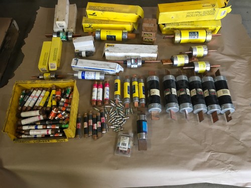 Assorted Fuse Lot, Ferraz Shawmut, Cooper Bussman, Some New, Some Used