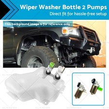 Wiper Washer Bottle 2 Pumps Suitable For Nissan Patrol Gq Y60 Td42 Tb42