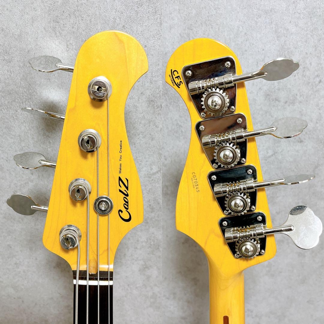 ベース Coolz ZJB-M1R CAR CoolZ ZJB-M1R CAR Electric Bass Guitar W/Gig Bag Used