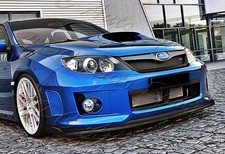 For 11-14 Subaru Wrx Sti Cs2-style Carbon Look Front Bumper Splitter Spoiler Lip