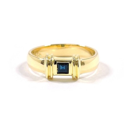Tiffany&Co. Ringkissen K18 Gelbgold/Saphirblau US 5,25 (US-Größe) Schmuck