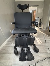 Quantum J4E Power Wheelchair with Joystick, Adult/Senior, Blue/Black