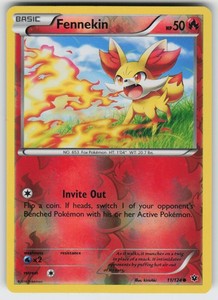 Fennekin (11) Reverse Holo Common XY - Fates Collide 11/124 Pokemon