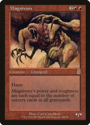 Magnivore #204 *Foil* (MP) ODY MTG