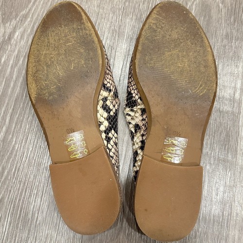 Mocasín Madewell Frances Mula Serpiente Cuero Repujado Preppy Oficina Carrera Informal - Imagen 8 de 9
