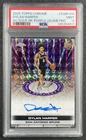DYLAN HARPER PSA 9 2025 TOPPS CHROME CERTIFIED AUTO PURPLE GEO REFRACTOR RC /75