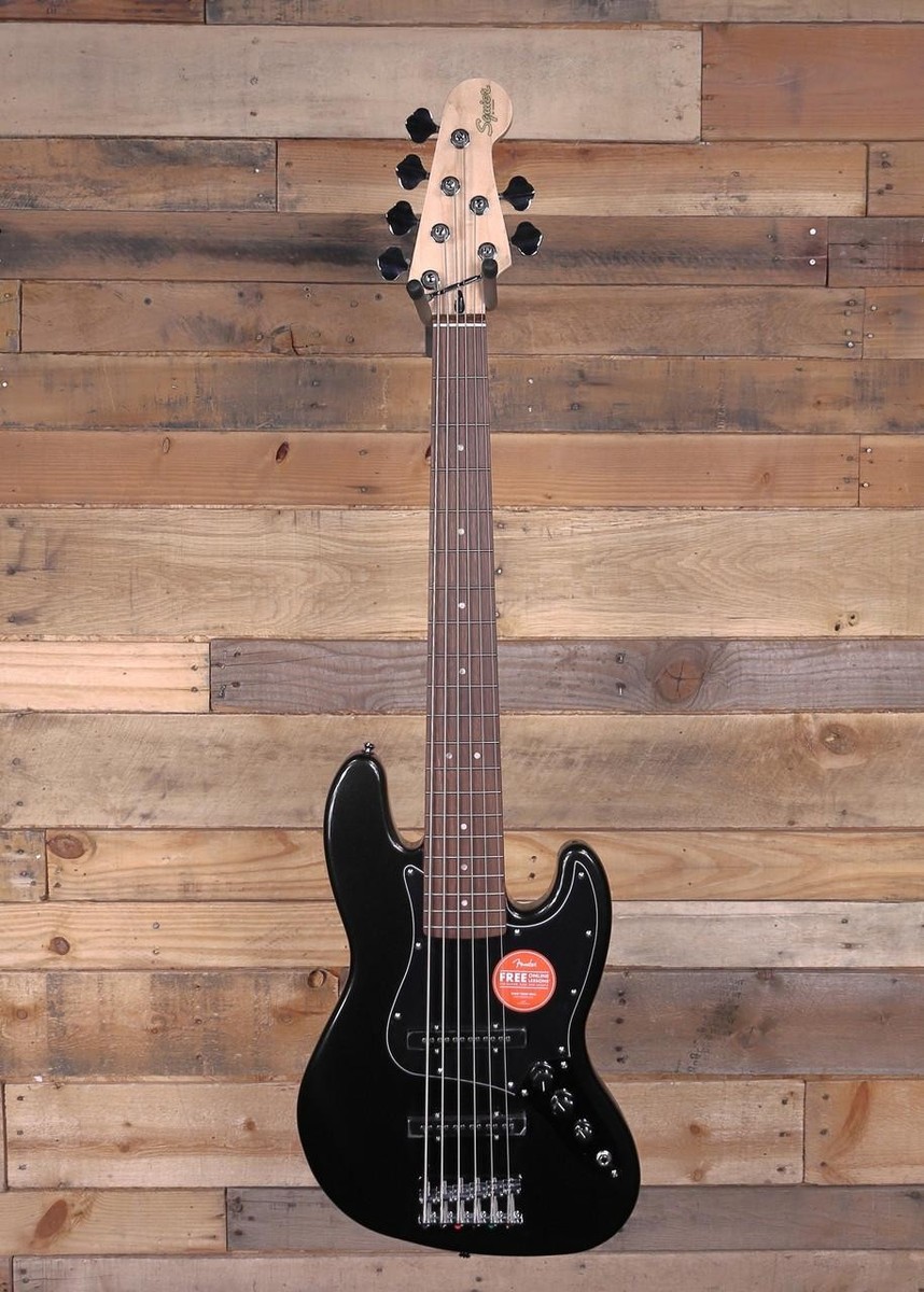 Squier Affinity Series Jazz VI 6-String Bass Black Metallic | eBay