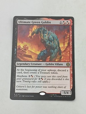 Magic the Gathering Einzelkarte Ultimate Green Goblin bespielt