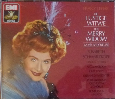 2 CD Franz Lehár-Die lustige Witwe - The Merry Widow - La Veuve Joyeus 1985