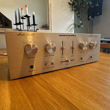 Marantz Model 1050 Stereo Amplifier Silver/Black 2-Ch Phono Tone Control