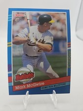 Mark McGwire Donruss 1991 ‘Highlights’ BC-9 Error Card. No . After INC