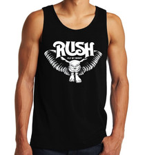 Rush Fly By Night Rock Band Men's Tank Tops (Multiple Colors)