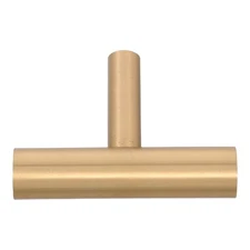 2 Pcs Brass Drawer Pulls Gold Cabinet Knobs Copper Hardware Handle