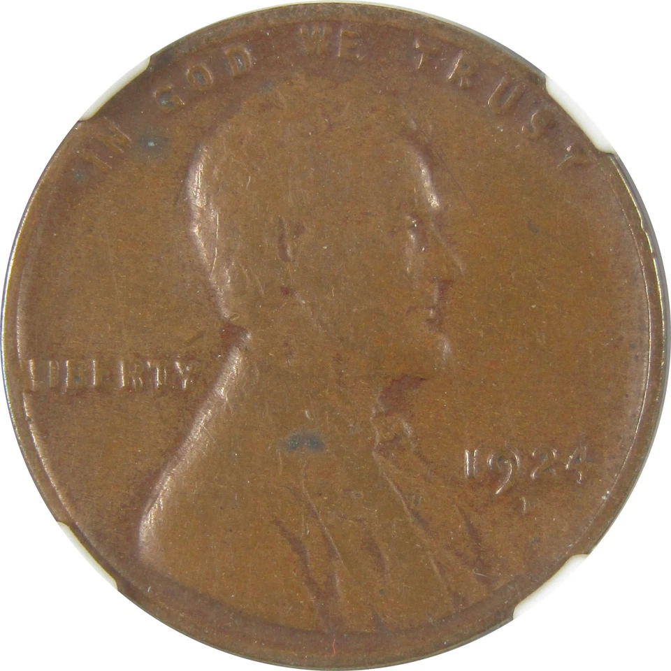 1924 D Lincoln Wheat Cent F 15 BN NGC Penny 1c Coin SKU:I20304 - Image 3 of 4