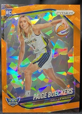 2025 Prizm WNBA #147 PAIGE BUECKERS (RC) Orange Ice Rookie Variation - Wings